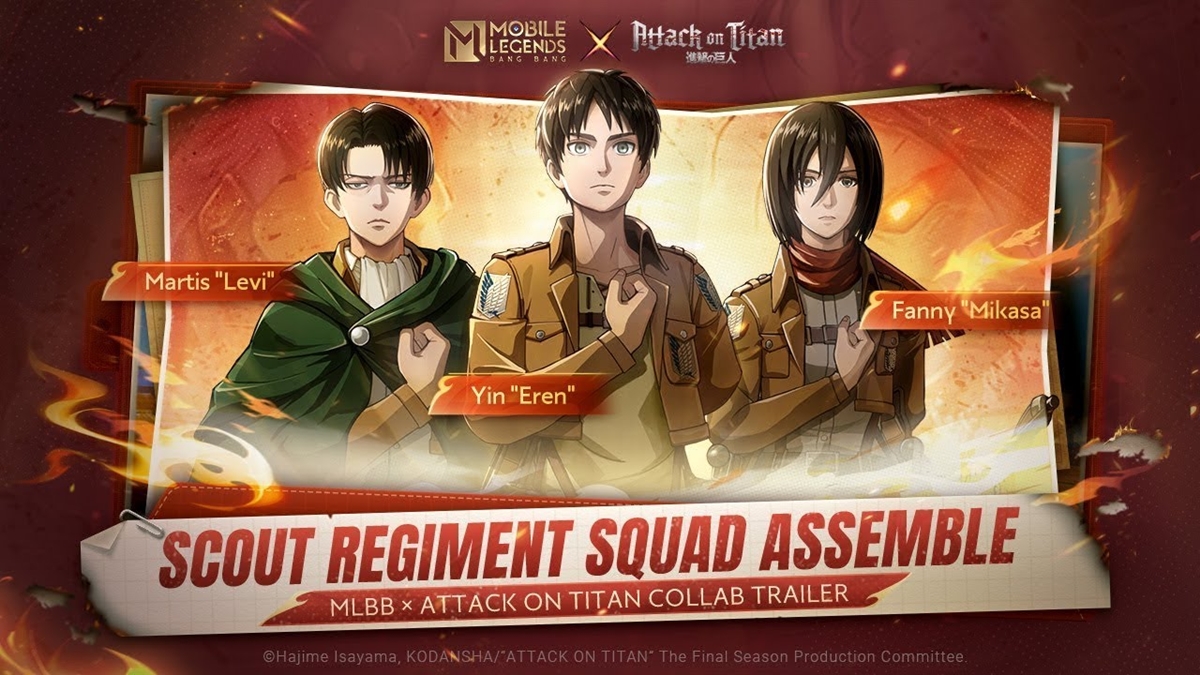 Intip Tampilan Skin MLBB × Attack on Titan 1 Tampilan Skin MLBB × Attack on Titan