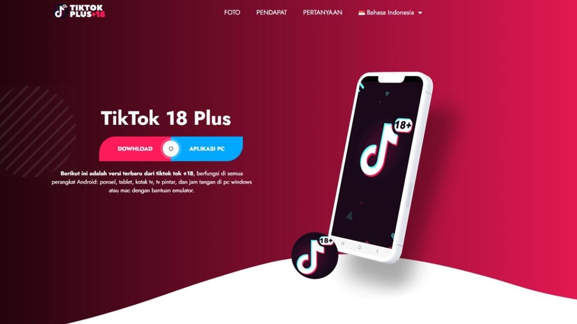 Tiktok 18  (18 Plus) MOD APK Download Terbaru 2024 Dafunda com
