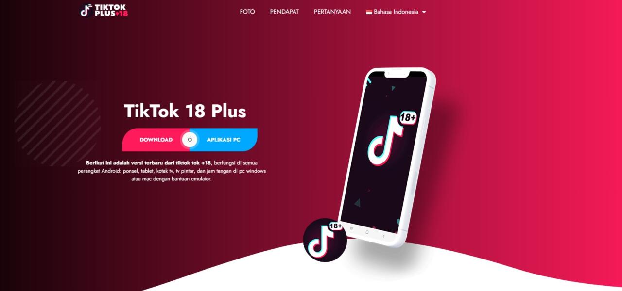 Tiktok 18+ (18 Plus) MOD APK Download Terbaru 2024