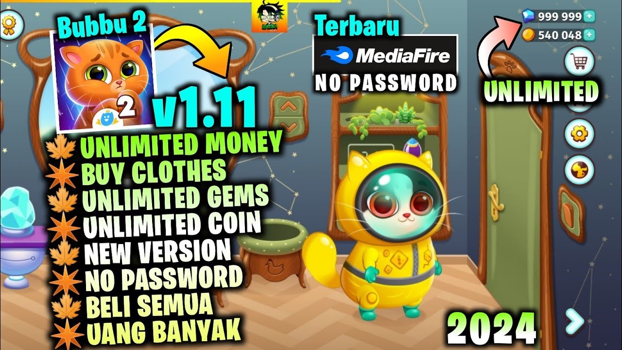 Download Game Bubbu 2 Mod APK VIP Unlimited Money 2024