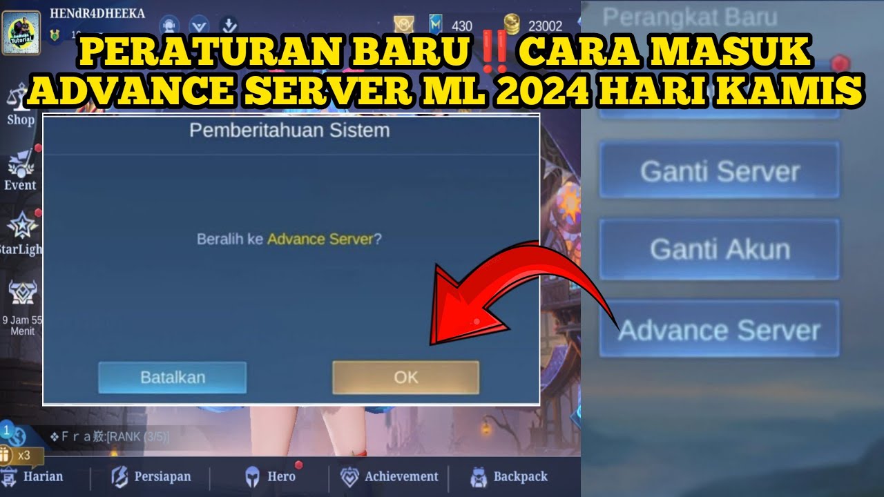 Cara Masuk ke Advance Server ML Terbaru 2024 10 Cara Masuk ke Advance Server ML Terbaru 2024