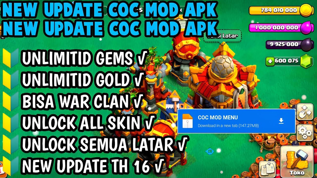 Download COC Mod APK 2024 v16.0.8 (Unlimited Money)