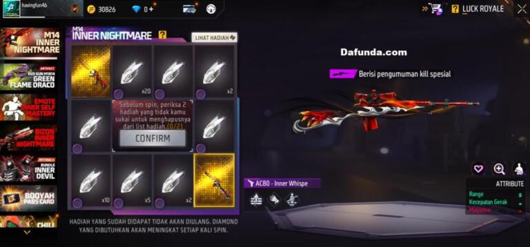 Free Fire AC80 Inner Whisper | Garena