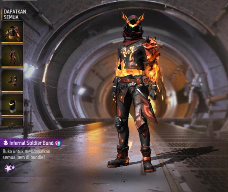 Free Fire Bundle Infernal Soldier | Garena