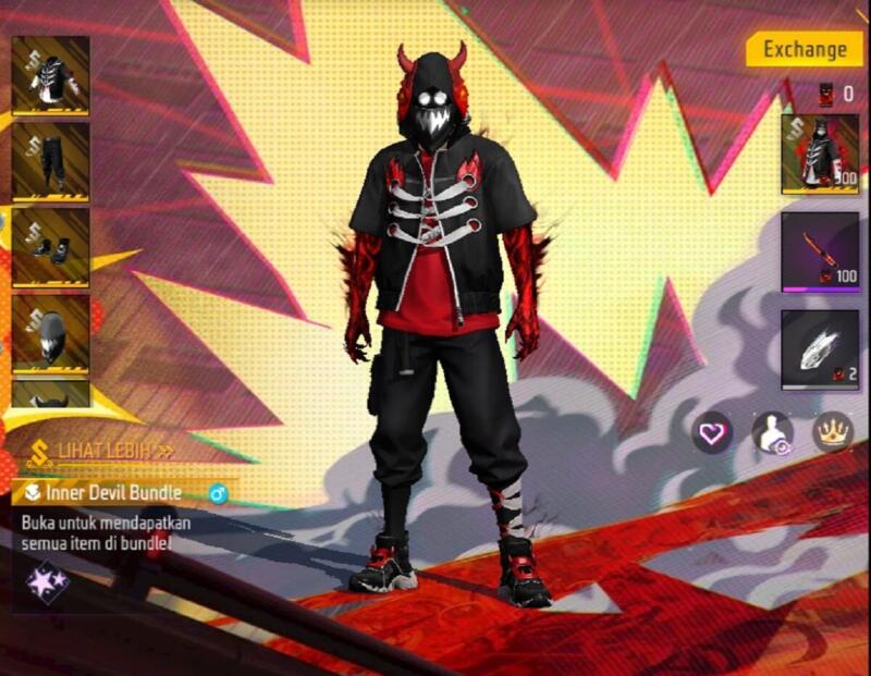 Free Fire Bundle Inner Devil