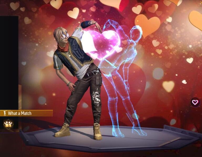 Cara Mendapatkan Emote Special Valentine What a Match di Luck Royale Free Fire