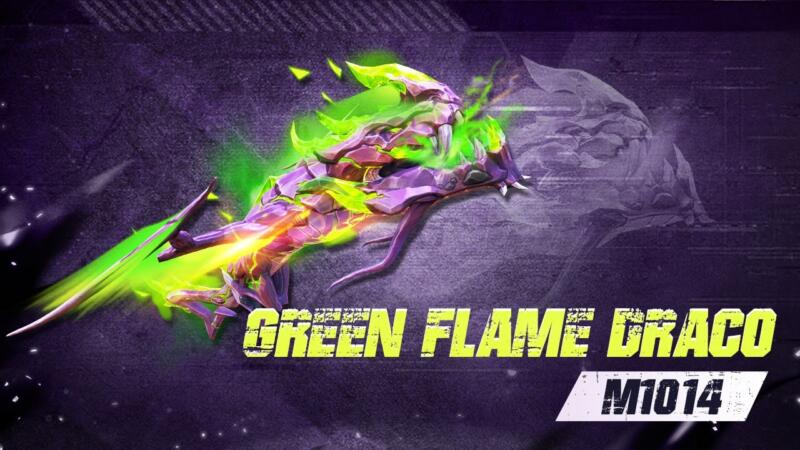 Free Fire Evo Gun M1014 Green Flame Draco | Garena