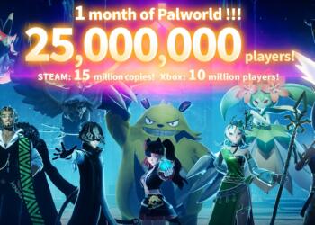 Palworld Capai 25 Juta Player Dalam Sebulan