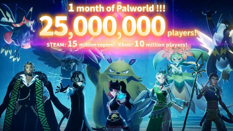 Palworld Capai 25 Juta Player Dalam Sebulan