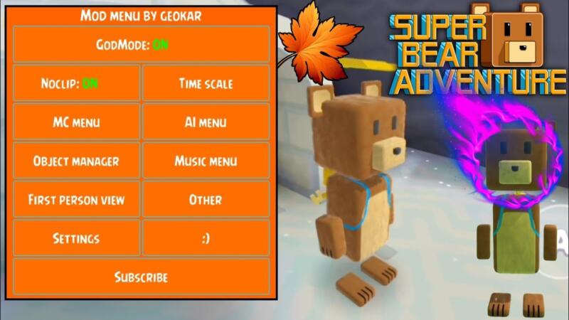 Super Bear Adventure Mod APK Unlimited Money