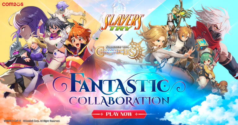 Com2uS ‘Chronicles’ Mengadakan Kolaborasi Spesial 1 Tahun Perilisan Global Bersama ‘Slayers TRY’!