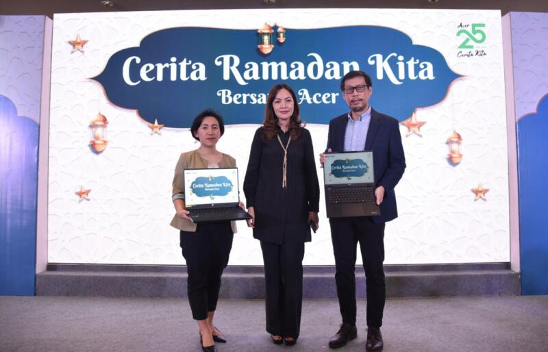 (kiri-kanan) Theresia Hanydawati, Head Of Consumer Product Acer Indonesia; Leny Ng, Chief Operating Officer Acer Indonesia; Riko Gunawan, Head Of Commercial Product And Solution Acer Indonesia