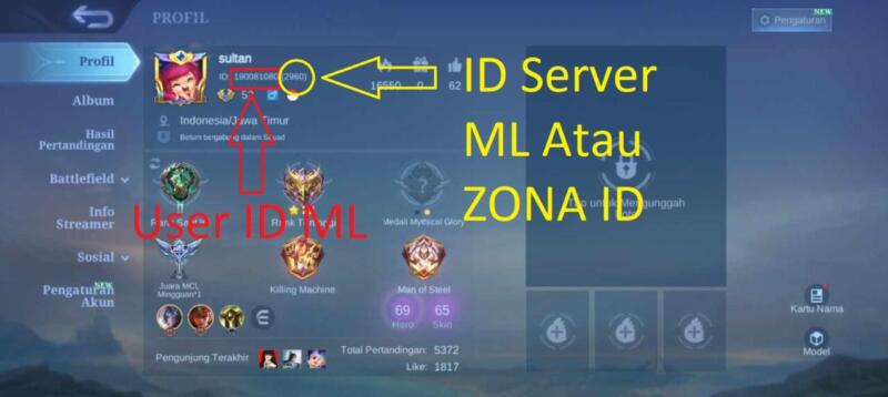 Cara Mengetahui User ID dan ID Server Mobile Legends (ML) 2024 ...