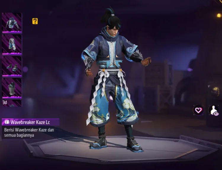 Free Fire Bundle Wavebreaker Kaze | Garena