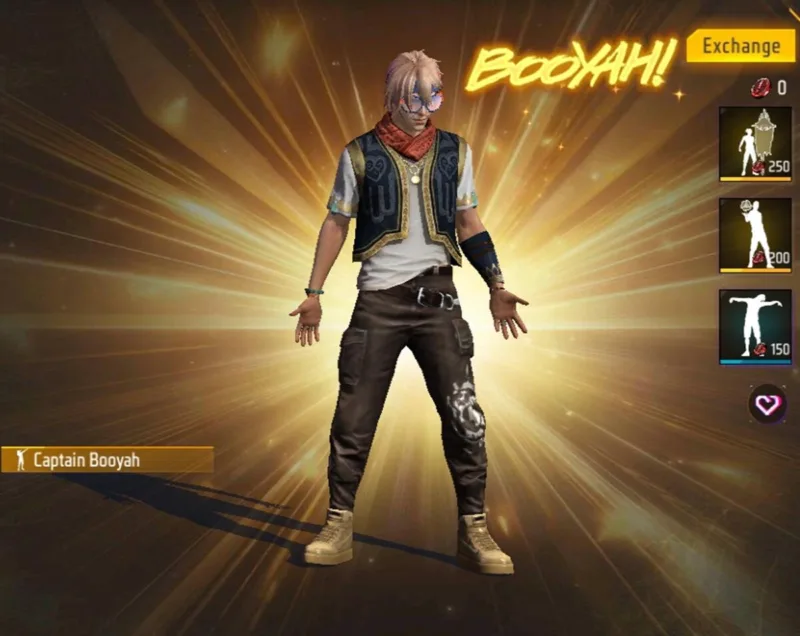 Free Fire Emote Captain Booyah | Garena