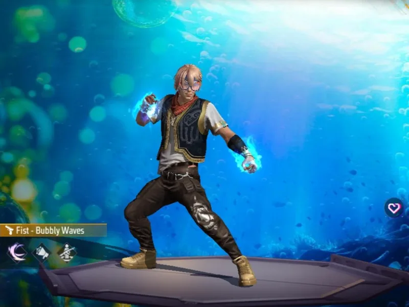Free Fire Fist Skin Bubbly Waves | Garena