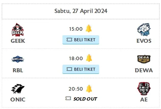 Jadwal MPL ID Season 13 Week 6