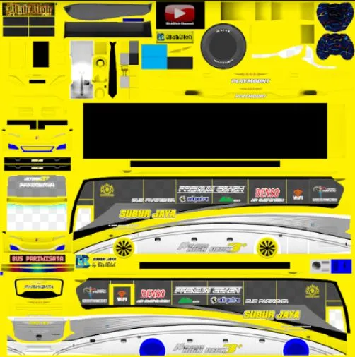 50+ Mod Bussid Livery JB3 Terlengkap, Full Strobo, & Pariwisata 2024 ...