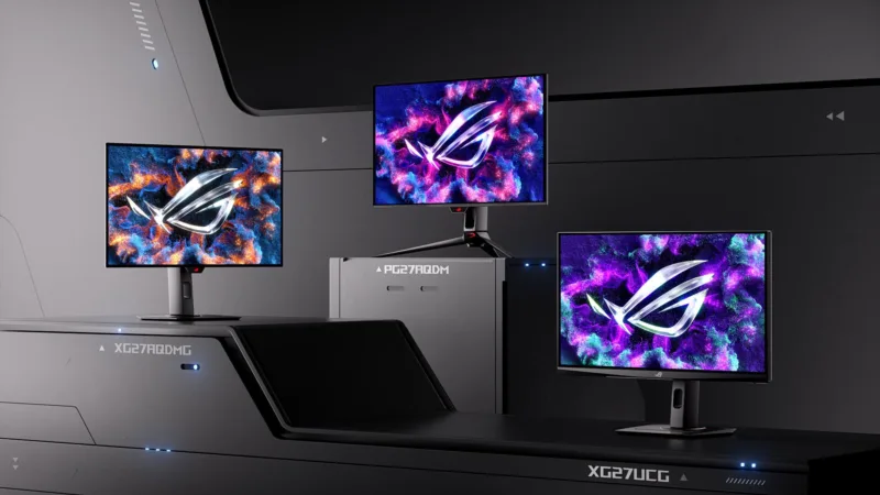 Rog Strix Oled Xg27aqdmg, Rog Strix Xg27ucg, Rog Swift Oled Pg27aqdm Group 16x9 Clean