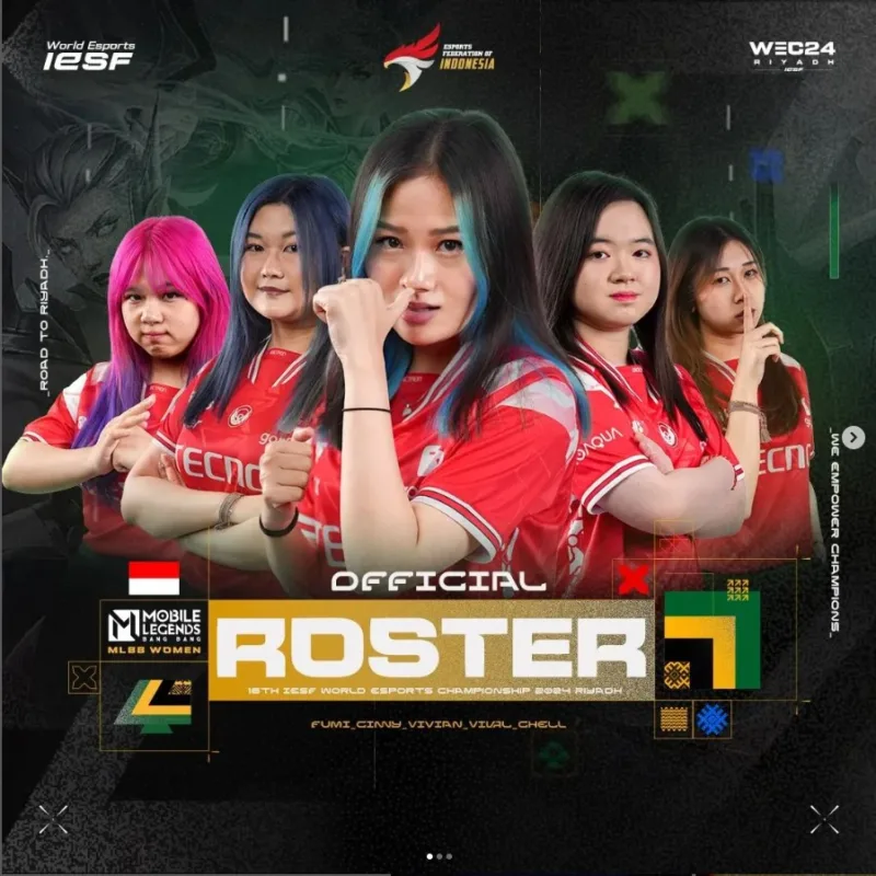 Roster Timnas MLBB Women IESF WEC 2024