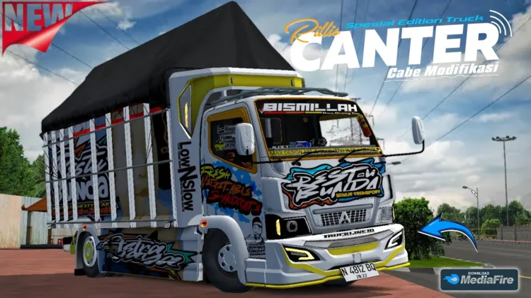 Mod Bussid Truck Canter Cabe