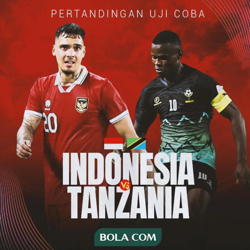 Link live streaming Indonesia vs Tanzania | Bola.com