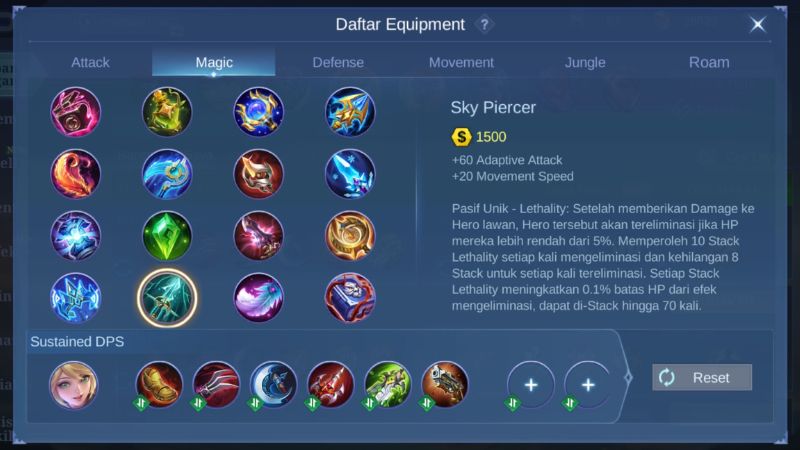 Sky Piercer | item baru mobile legends