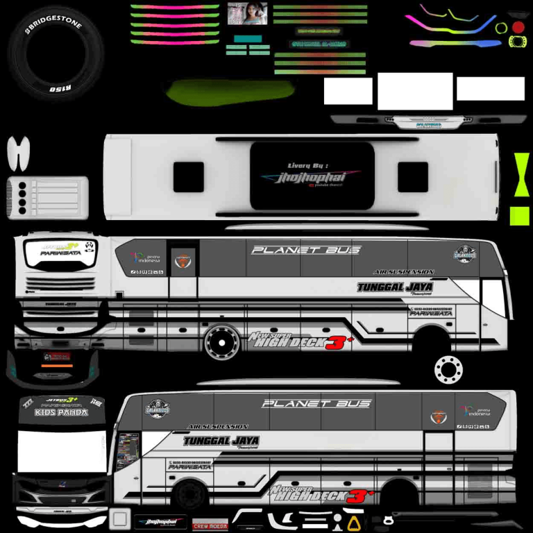 mod livery bussid kids panda