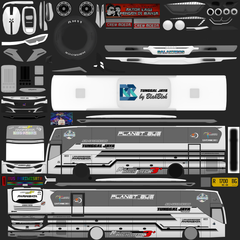 mod livery bussid kids panda