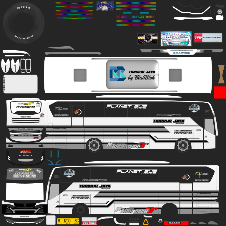 mod livery bussid kids panda