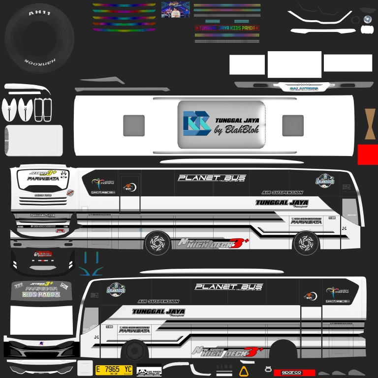 mod livery bussid kids panda