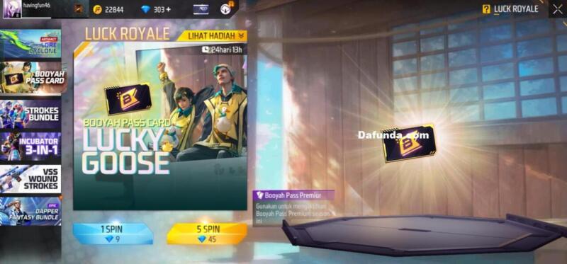 Free Fire Event BP Card Season 19 | Garena