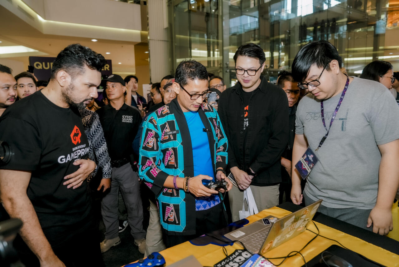 Dukung Developer Gim Lokal, Sandiaga Uno Kunjungi Baparekraf Game Prime 2024