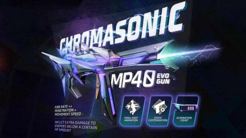 Free Fire Evo Gun MP40 Chromasonic | Garena