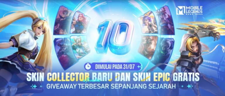 Rayakan Ultah ke-10 Mobile Legends, Moonton Bagi-Bagi Banyak Hadiah Sekaligus