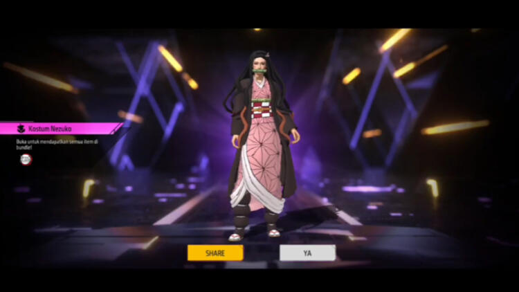 Cara Mendapatkan Bundle Nezuko Kamado Ff 1