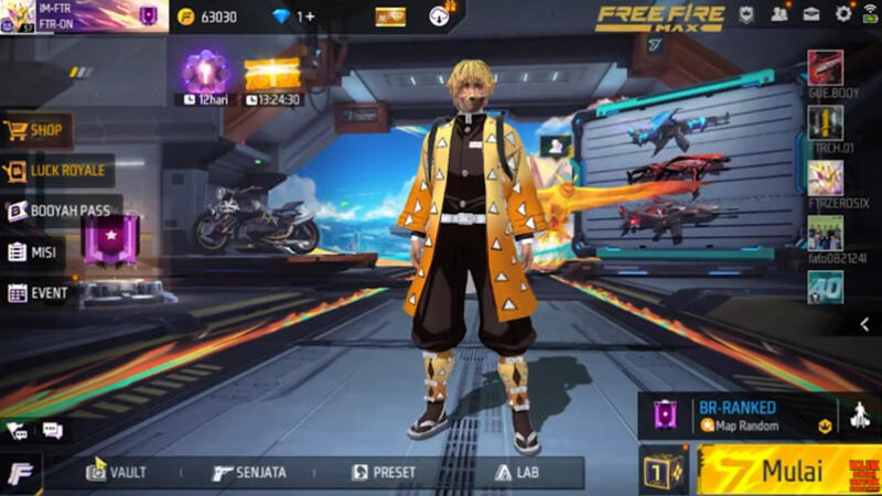 Cara Mendapatkan Bundle Zenitsu Agatsuma Ff 1