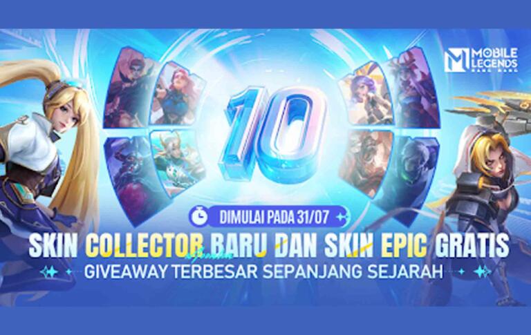 Cara Mendapatkan Skin Gratis di Ulang Tahun Ke-10 Mobile Legends