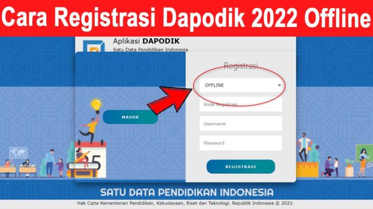 Cara Registrasi Dapodik Offline dan Online 2025
