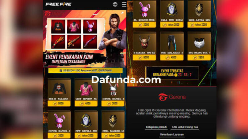 Event Tukar Koin Ff 2