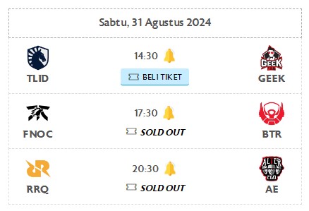 Jadwal Mpl Id S14 Week 4