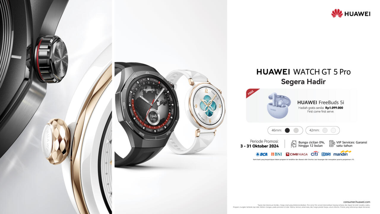 HUAWEI WATCH GT 5 Series Segera Rilis di 3 Oktober Mendatang