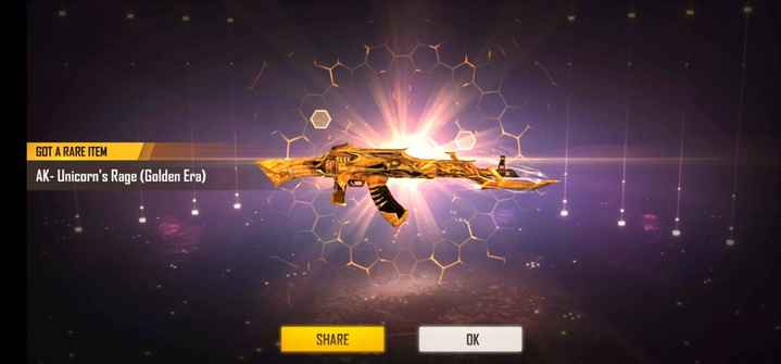 Ak Unicorn's Rage | skin senjata free fire terbaik