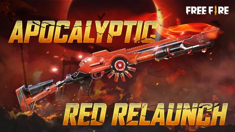 Apocalyptic Red M1014 | skin senjata free fire terbaik