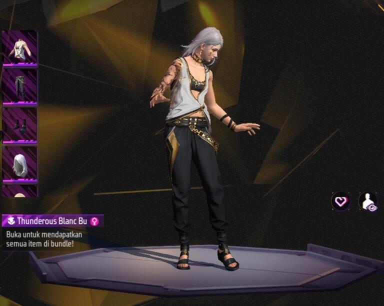 Tips Mendapatkan Bundle Free Fire Thunderous Blanc di Faded Wheel Terbaru