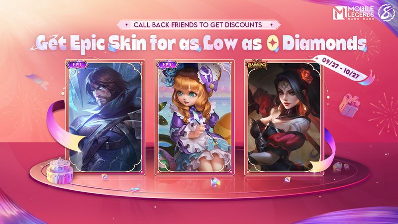 Event Skin 0 Diamond | mobile legends 8th anniversary