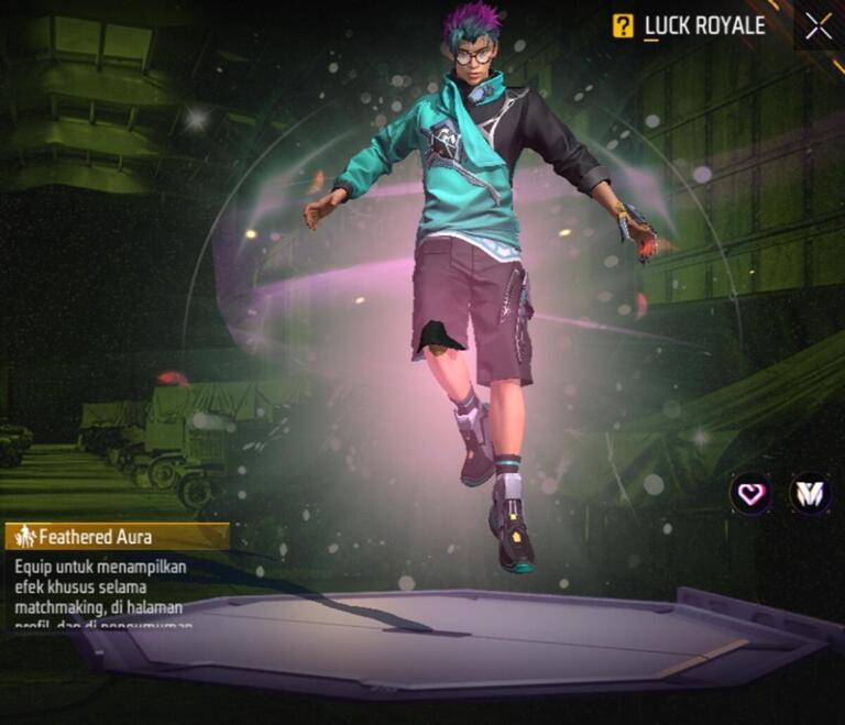 Free Fire Arrival Emote Feathered Aura | Garena