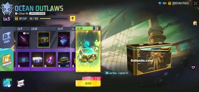 Free Fire Loot Box Captain Storage | Garena