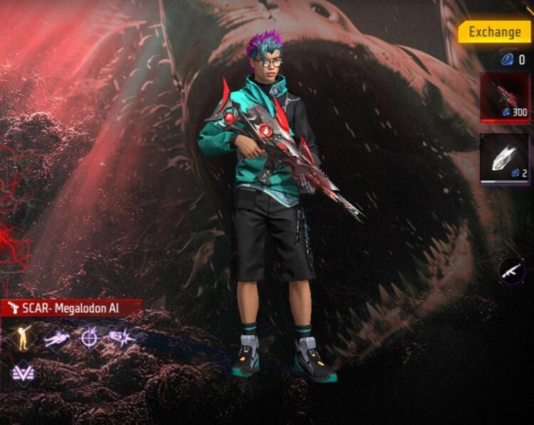 Free Fire EVO Gun SCAR Megalodon Alpha | Garena