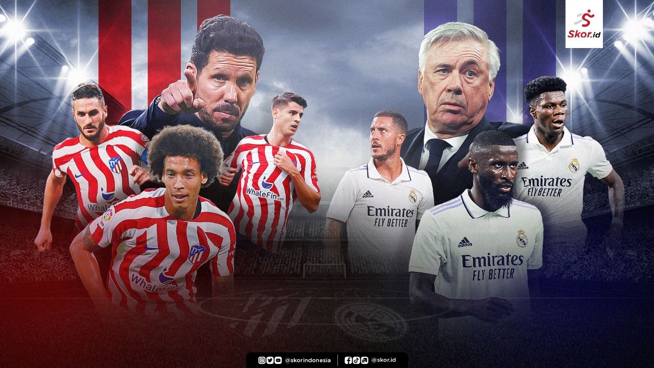 Link Live Streaming Atletico Madrid vs Real Madrid, Derby Panas La Liga Malam Ini